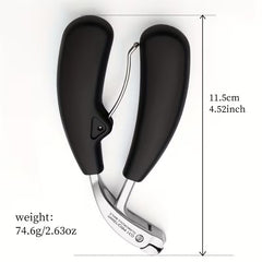 1pc G31 Premium Nail Clippers, Modern Design with Stainless Steel Blade, Concave Edge & Wide Opening for Thick Nails, Anti-Splash Long Handle, Arc Shape Cuticle Trimmer