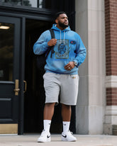 Big & Tall Men's Daily Leisure. Original Design Academy Style Skull Design. Hoodie Shorts Suit