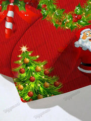 Big Men's Christmas Decor Print Hoodie Sweatpants Set of Two