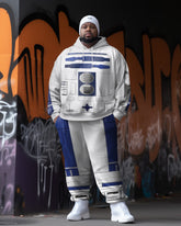 Cosplay Big & Tall Men's Art Abstract Hoodie Pants Lounge Two-Piece Set