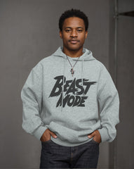 Cotton Material - Beast Mode Letter Printing Men's Loose Oversized Hoodie