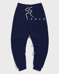 Men's Casual Blue Check Alphabet Print Plus Size Hoodie Suit