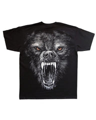 Big Sho 3D Wolf Head Print Top T-Shirt