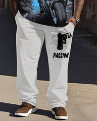 Big Shot. Cyberpunk Printed Short Sleeve Trousers Suit