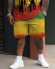 Men's Big and Tall Bob Marley Two-piece Set|Biggmans