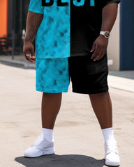 Best Letter Print Large Men's Suit