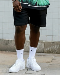 Big & Tall Men's Daily Leisure. Vintage Floral Gradient Shirt Shorts Suit