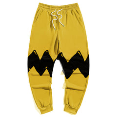 Yellow Men's Big & Tall Sport Graffiti Trousers | Biggmans