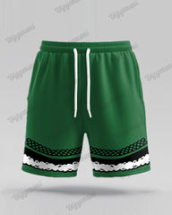 Big Guys Christmas Elf Cosplay Printed T-Shirt and Shorts Set