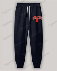 Men's Plus Size Syracuse University Striped Colorblock Printed Hoodie Suit