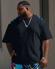 Casual Simple Graffiti Print Men's Large Set