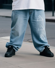 Big & Tall Men's Earth Care T-Shirt Denim Pants Suit