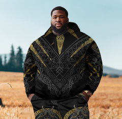 Men's Plus Size Fenrirs Wrath Hoodie Set
