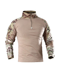 Outdoor Tactical Slim-fit Quick-dry Frog Suit Training Clothes Long-sleeved T-shirt S-4XL