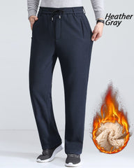 Big & Tall Men's Lambskin Elastic Waist Padded Warm Pants XL-6XL