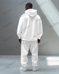 Men's Funny Rooster Print Plus Size Hoodie Suit