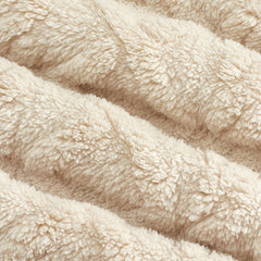 S-3XLTexture Plush Diamond Hooded Loose Fleece-lined Sweatshirt