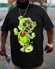 Casual fashion college style round neck short sleeve t-shirt