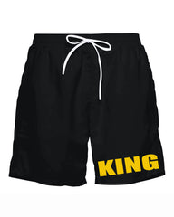 Men's Big & Tall Summer KING-3D Lion Print Tank Shorts Set