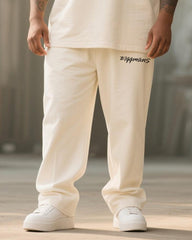 Big & Tall Men's Graffiti Pigeon Alphabet Print T-Shirt Trousers Suit