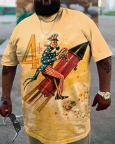 Plus Size Men's Independence DayT-Shirt