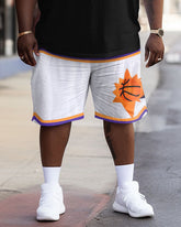 Plus Size Sports Street Style Basketball Breathable Shorts