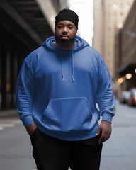Men's Classic Casual Plus Size Solid Color Hoodie