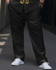 Men's Big & Tall Retro Pattern Ethnic Short Sleeve Walking Set