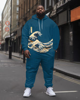 Men's Big & Tall The Great Wave off Kanagawa Hoodie Set