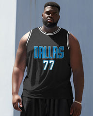 Men's Plus Size Basketball 77 Sports Two-piece Vest