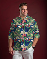 Nature Long Sleeve Shirt Men's Plus Size