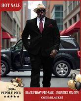 Men's Big and Tall Solid Color Blazer Trousers Suit
