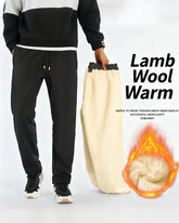 Big & Tall Men's Lamb Velvet Large Size Thickened Waterproof Windproof Pants M-6XL