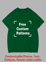 Customized Plus Size T-shirt (You Can Upload Pictures, Text, Logo, Etc. To Customize Your Interesting T-shirt)