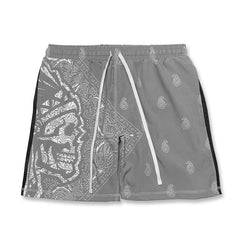 Skull Sports Street Style Plus Size Basketball Breathable Shorts