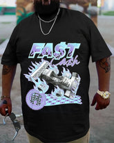 Plus Size Black Fast Cash T-Shirt