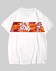 Couple Holiday Hawaiian Style T-Shirt Pants Suit Large