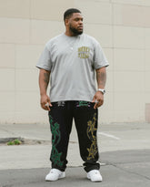 Big & Tall Men's Street Fashion Personality Trend Design-short Sleeve Pants Suit