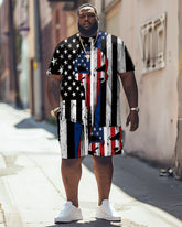 Independence Day Skull Print Large Men's Set