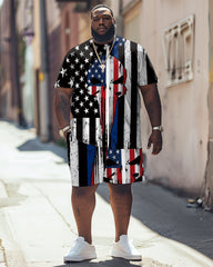 Independence Day Skull Print Large Men's Set