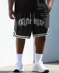 Men's Plus Size Chicago Alphabet Basketball Vest Sport Two-piece Set