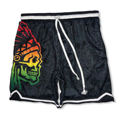 Skull Sports Street Style Plus Size Basketball Breathable Shorts