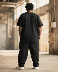 Big & Tall Men's Graffiti CHILD OF GOD Alphabet Print T-Shirt Trousers Suit