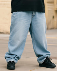 Plus Size Men's Global Abnormal State Printed T-shirt Denim Pants Suit