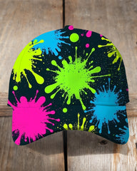 Bold Splash Ink Style Casual Outdoor Baseball Cap