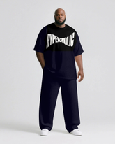 HYPERBOLIC Slogan T-shirt and Pants Set