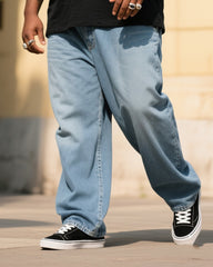 Big & Tall Men's THUST IN GOD ALONE T-shirt Denim Pants Suit