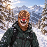 Christmas Fun Reindeer Face Mask