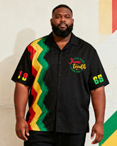 Big & Tall Men's Juneteenth1870 Print Short Sleeve Shirt