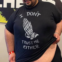 I Don't Trust Me Either Printed Blanket T-shirt